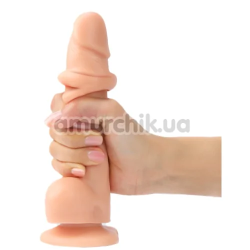 Фалоімітатор Strap-On-Me Sliding Skin Realistic Dildo XL, тілесний