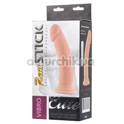 Вібратор Real Stick Elite Vibro 981 038, тілесний