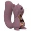 Симулятор орального сексу для жінок з вібрацією Sweet Em Velvet Lure Sneaky Squirrel, фіолетовий - Фото №2