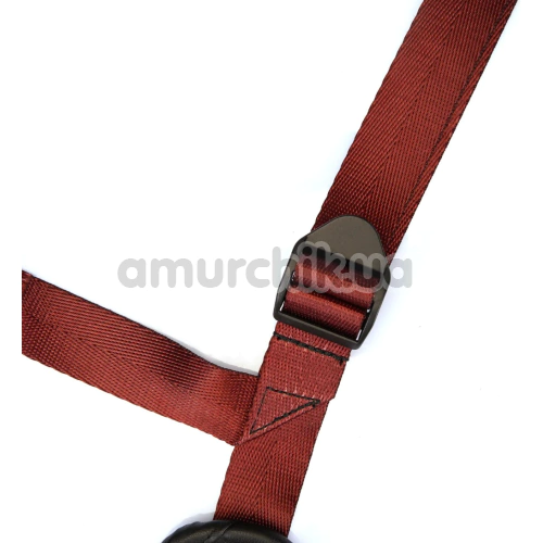 Трусики для страпона Liebe Seele Wine Red Strap-On Harness, бордові