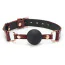 Кляп Liebe Seele Wine Red Silicone Ball Gag, бордово-чорний - Фото №1