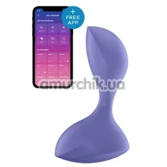 Анальна пробка з вібрацією Satisfyer Sweet Seal, фіолетова - Фото №1