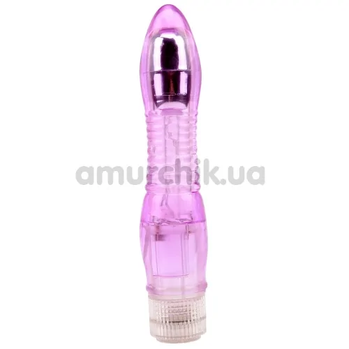 Вибратор Crystal Jelly Glitters Dual Probe, фиолетовый - Фото №1