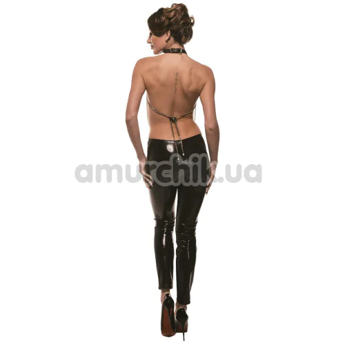 Портупея Guilty Pleasure Pearl Pleasure Collar, чорно-золота