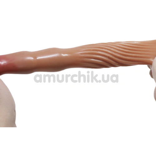 Насадка на пеніс з вібрацією Pretty Love Penis Sleeve Leslie, тілесна