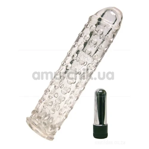 Вибронасадка на пенис VibroPenis Sleeve, прозрачная