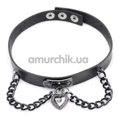 Нашийник Master Series Gothic Heart, чорний - Фото №1