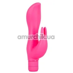Вибратор Double Lover Silicone, розовый - Фото №1