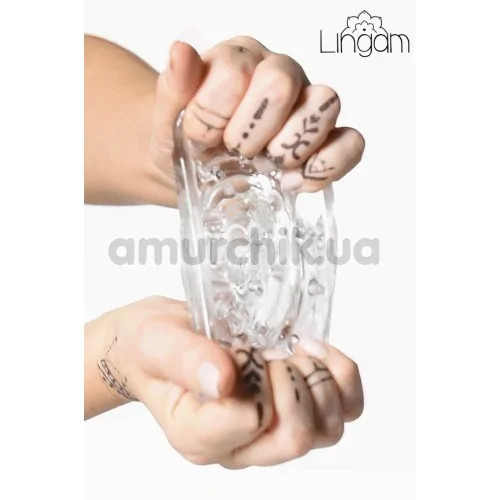 Мастурбатор Lingam Savitri, прозрачный