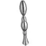 Анальна насадка Hismith Metal Bead Anal Dildo 8.48, срібна - Фото №4