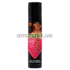 Массажно-оральный лубрикант с согревающим эффектом Wet Fun Flavors 4-in-1 Sexy Strawberry, 30 мл - Фото №1