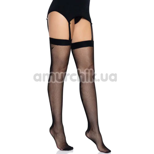 Панчохи Leg Avenue Butterfly Back Seam Thigh Highs, чорні