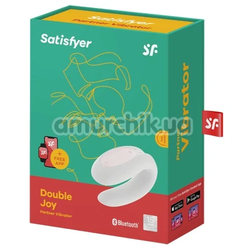 Вібратор Satisfyer Double Joy Partner Vibrator, білий