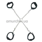 Фиксаторы для рук и ног Punishment Hog-Tie, черные - Фото №1