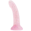 Фаллоимитатор Alume Glitter Silicone Dildo, розовый - Фото №3