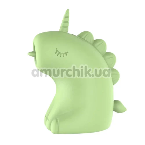 Симулятор орального сексу для жінок з вібрацією Univibe Sexy Unicorn, салатовий