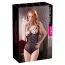 Боди Cotelli Collection Crotchless Body Cross 2400340, черное - Фото №4