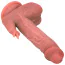 Вібратор з поштовхами, ротацією і підігрівом Natural Play Thrusting Dildo With Swing Motion And Heating D7, тілесний - Фото №8