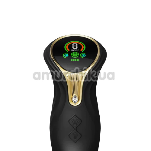 Вибратор с толчками и подогревом Zalo Mose Rabbit Thruster, черный
