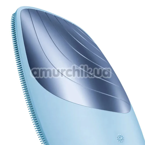 Ультразвуковая щетка для лица Geske Sonic Thermo Facial Brush 6 in 1, голубая