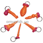 Брелок в виде пениса Univibe в ассортименте, розово-оранжевый - Фото №1