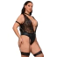 Боді з фіксаторами для рук Star Night Bodysuit With Cuffs, чорне - Фото №8