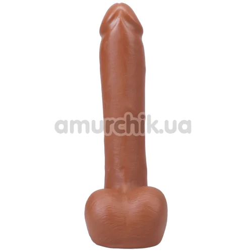 Фаллоимитатор Doc Johnson The Realistic Cock With Balls 9, светло-коричневый