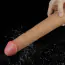 Вибратор с ротацией Dual-Layered Silicone Nature Cock LV410212, телесный - Фото №17