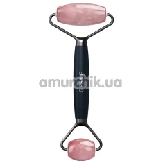 Роликовый массажер Geske Rose Quartz Face & Body Roller 5 in 1, черный - Фото №1