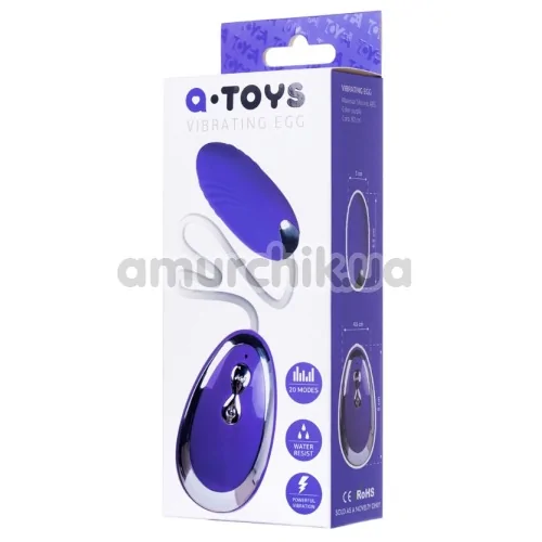Виброяйцо A-Toys Vibrating Egg Costa, фиолетовое