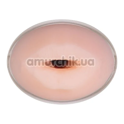Симулятор орального сексу з вібрацією Cyberskin Release Deep Throat Stroker Vibrating, тілесний