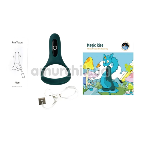 Виброкольцо для члена Magic Motion Fun Town Rise, зеленое