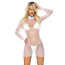 Платье-сетка Leg Avenue Anything But Basic Fishnet Dress, белое - Фото №1