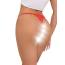 Трусики-стрінги Star Night Love Rhinestone Panties, червоні - Фото №4