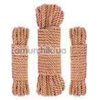 Набор веревок Rosy Gold Nouveau Bondage Rope Set, золотой - Фото №1