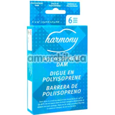 Серветки для орального сексу Harmony Polyisoprene Dam, 6 шт - Фото №1