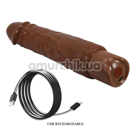 Вибратор Pretty Love Rufus No.3, коричневый