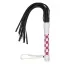 Плеть S&M Leather Flogger, бело-розовая