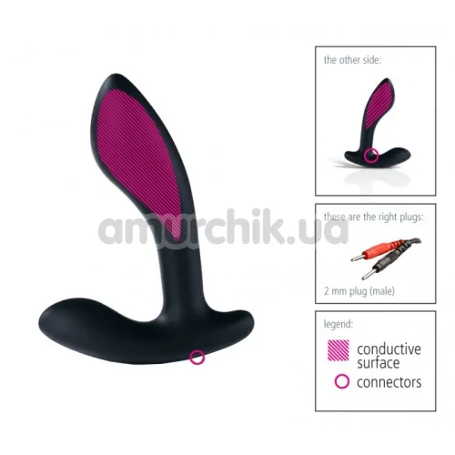 Электростимулятор простаты Mystim Flexing Silicone Toy Flexing Flavio, черный