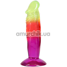 Фаллоимитатор Doc Johnson Crystal Jellies Classic Dong 6.5, разноцветный - Фото №1