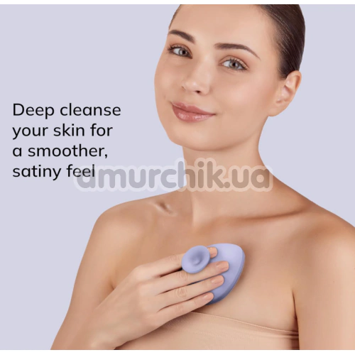 Щетка для тела Geske Body Brush 4 in 1 Suction Mount Metal, фиолетовая