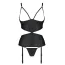 Комплект Passion Free Your Senses Jannies Corset, чорний: корсет + трусики-стрінги - Фото №3