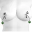 Зажимы для сосков Charmed Mary Jane Nipple Clamps, зеленые - Фото №9