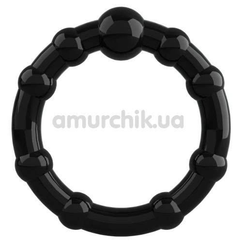 Набор из 3 эрекционных колец Crushious Triple Bead, черный