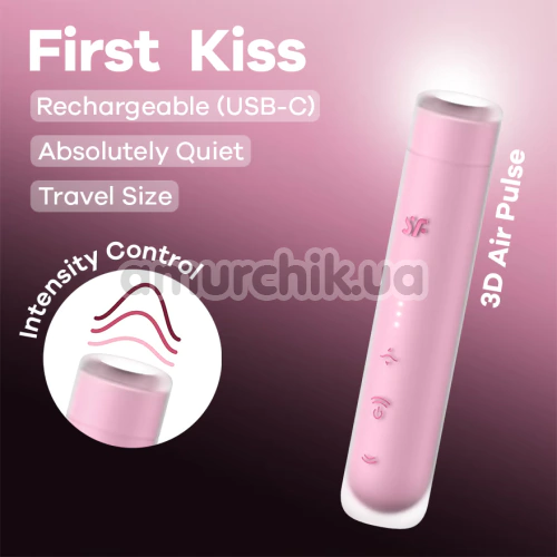 Симулятор орального сексу для жінок Satisfyer First Kiss, рожевий