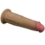 Вибратор с ротацией Dual-Layered Silicone Nature Cock LV410210, телесный - Фото №3