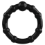 Набор из 3 эрекционных колец Crushious Triple Bead, черный - Фото №3