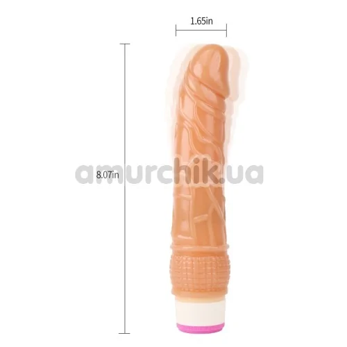 Вібратор Basic Luv Theory Wild Penetrator, тілесний