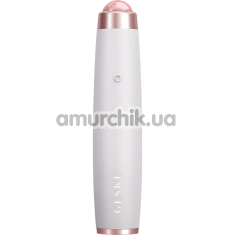 Ультразвуковая ручка-массажер для лица Geske Sonic Rose Quartz LED Depuffing Pen 8 in 1, кремовая - Фото №1