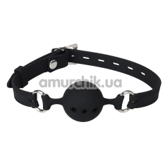 Кляп Wild Play Mouth Gag With Silicone Ball C14, чорний - Фото №1